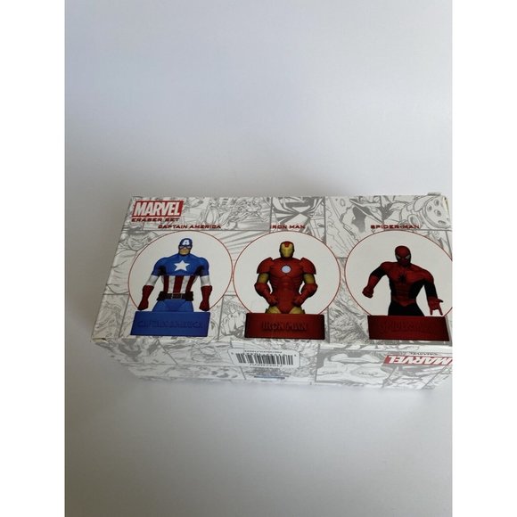 marvel erasers 3pc set, Iron man Spider man and Captian America.New In Box. - Picture 6 of 13